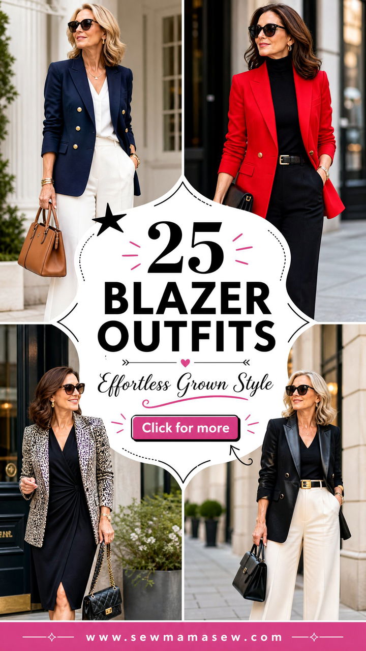 25 Blazer Outfits for Women Over 40 That Feel Effortless - 25 Blazer Outfits for Women Over 40 That Feel Effortless