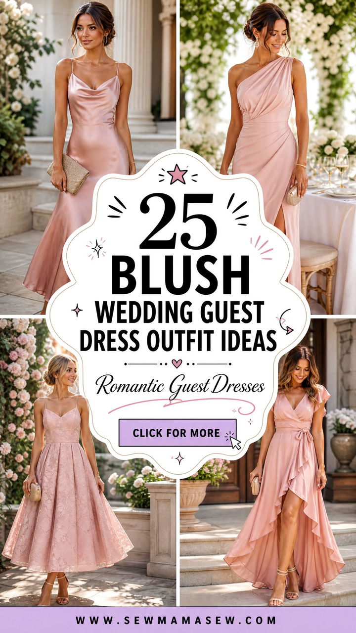 25 Blush Wedding Guest Dress Outfit Ideas for Romance - 25 Blush Wedding Guest Dress Outfit Ideas for Romance