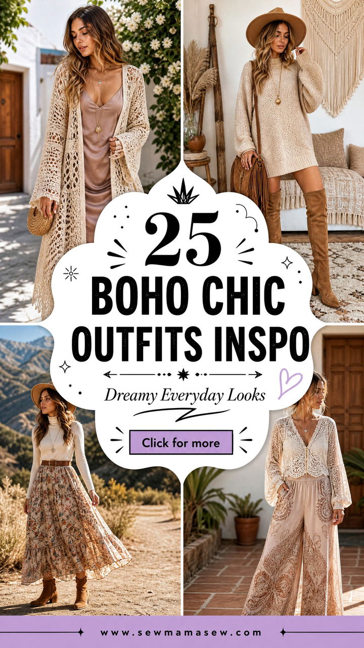 25 Boho Chic Outfits Inspo For Dreamy Everyday Looks - 25 Boho Chic Outfits Inspo For Dreamy Everyday Looks