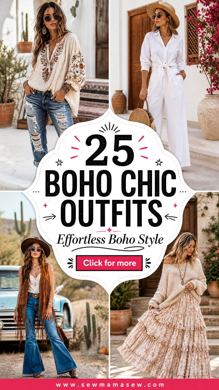 25 Boho Chic Outfits To Copy For Effortless Style - 25 Boho Chic Outfits To Copy For Effortless Style