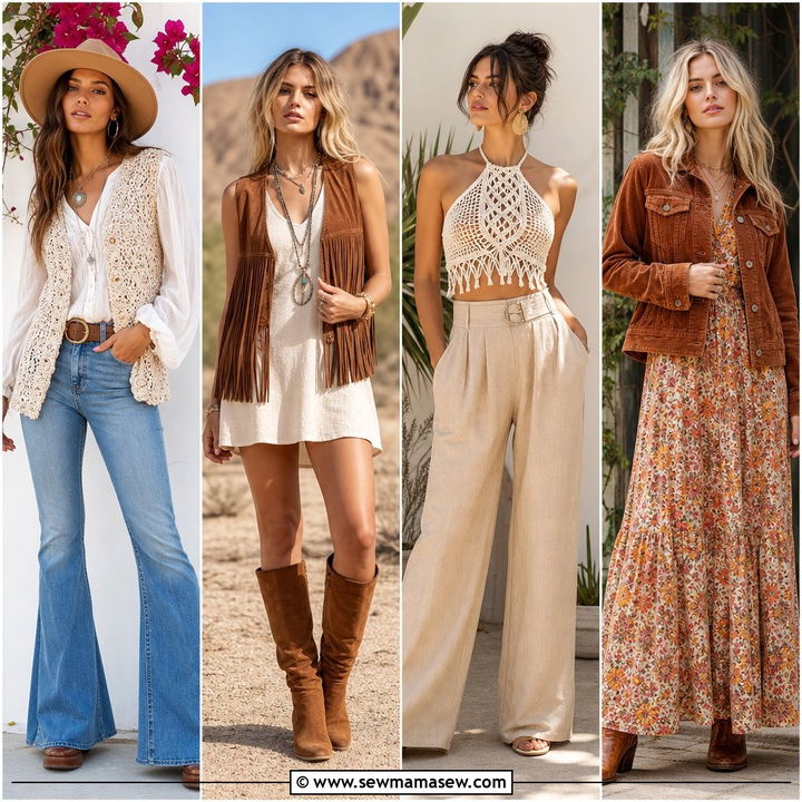 25 Boho Outfit Ideas 60s Style for Groovy Vintage Looks