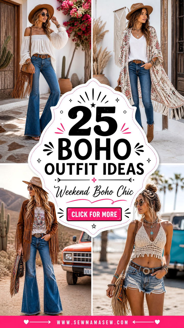 25 Boho Outfit Ideas With Jeans for Effortless Weekend Chic - 25 Boho Outfit Ideas With Jeans for Effortless Weekend Chic