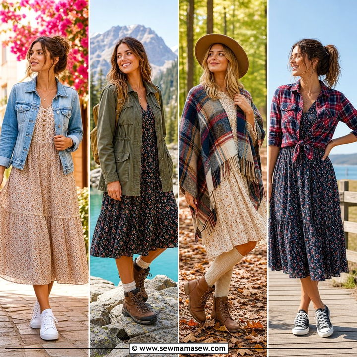 25 Boho Outfit Ideas With Prairie Dress For Soft Style