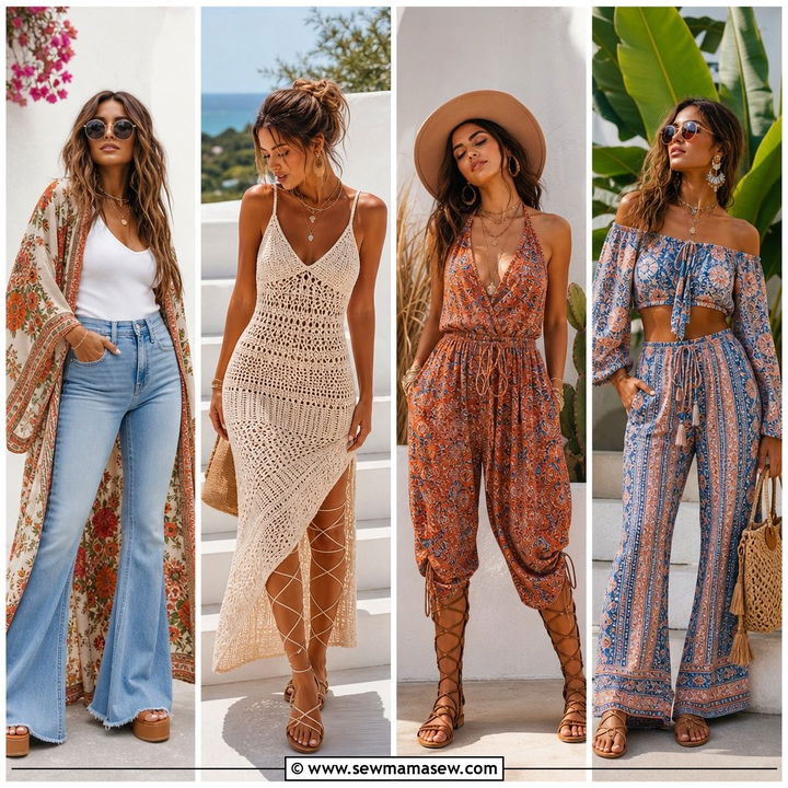 25 Boho Outfit Ideas With Sandals for Effortless Summer Style