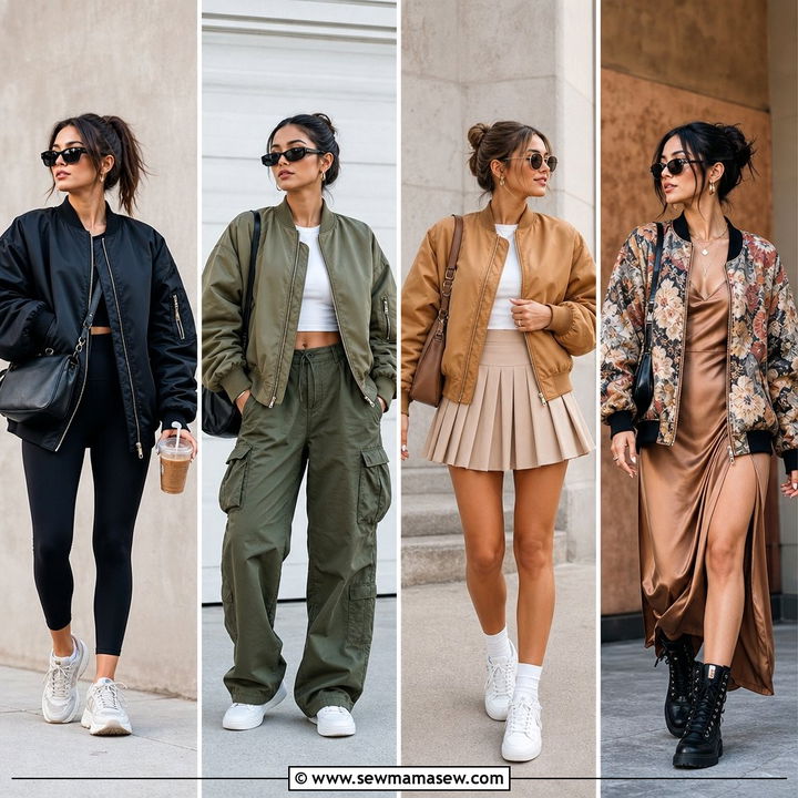 25 Bomber Jacket Outfits for Women Over 40 That Feel Modern