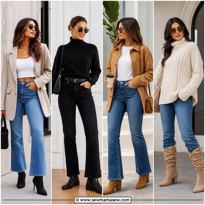 25 Bootcut Jeans Outfit Ideas With Boots for Modern Denim Style