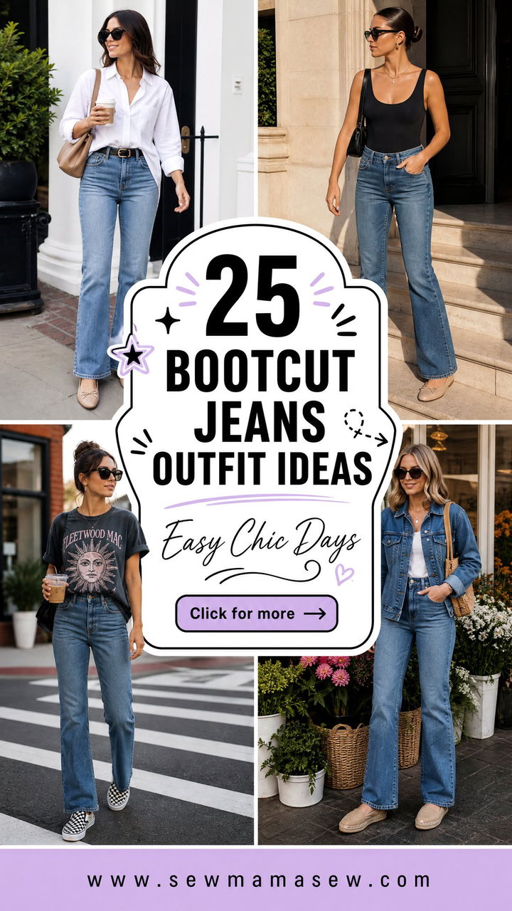 25 Bootcut Jeans Outfit Ideas With Flats for Easy Chic Days - 25 Bootcut Jeans Outfit Ideas With Flats for Easy Chic Days