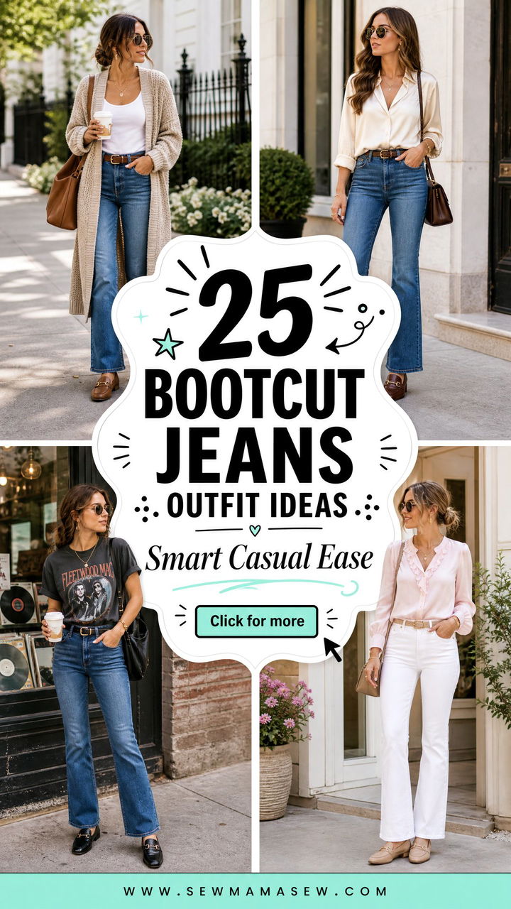 25 Bootcut Jeans Outfit Ideas With Loafers for Smart Casual Style - 25 Bootcut Jeans Outfit Ideas With Loafers for Smart Casual Style