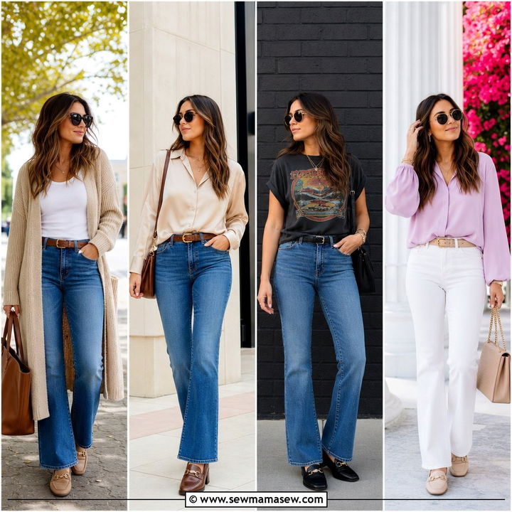 25 Bootcut Jeans Outfit Ideas With Loafers for Smart Casual Style