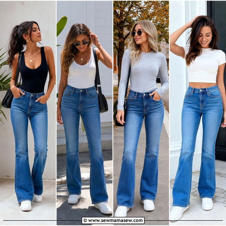 25 Bootcut Jeans Outfit Ideas With White Sneakers for Fresh Looks