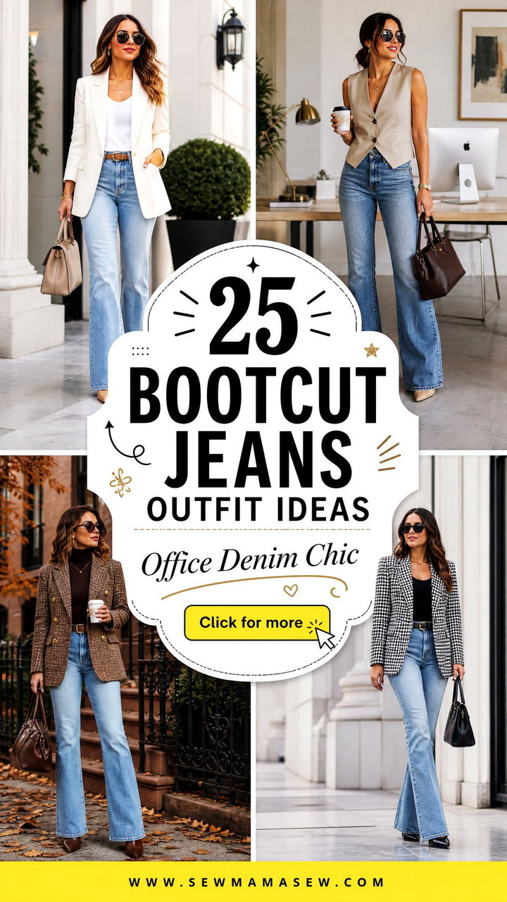 25 Bootcut Jeans Outfit Ideas With a Blazer for Office Chic - 25 Bootcut Jeans Outfit Ideas With a Blazer for Office Chic