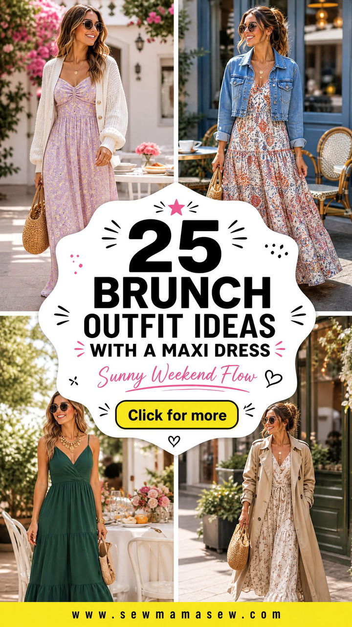 25 Brunch Outfit Ideas With A Maxi Dress For Sunny Weekends - 25 Brunch Outfit Ideas With A Maxi Dress For Sunny Weekends