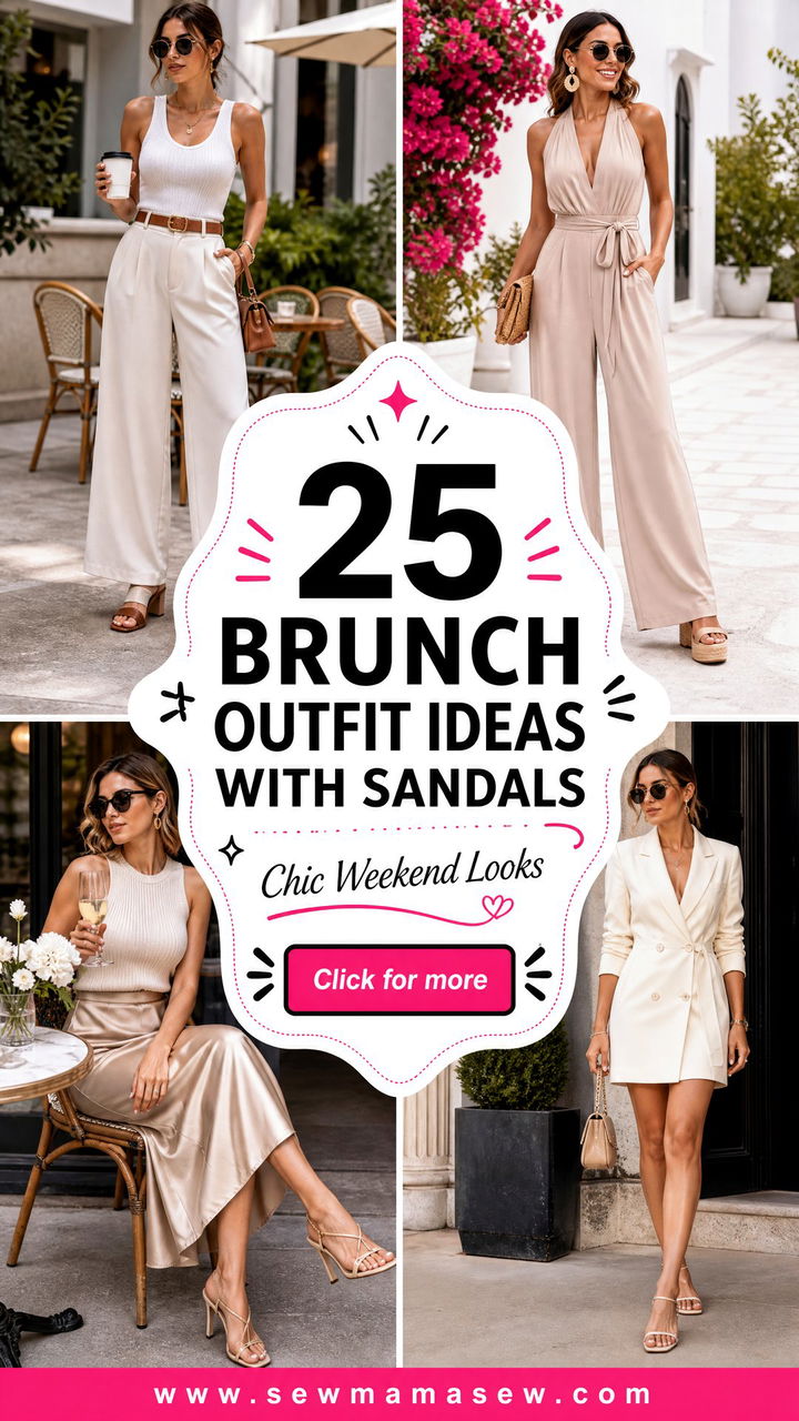 25 Brunch Outfit Ideas With Sandals For Chic Weekend Style - 25 Brunch Outfit Ideas With Sandals For Chic Weekend Style
