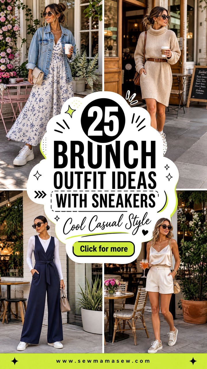 25 Brunch Outfit Ideas With Sneakers For Cool Casual Style - 25 Brunch Outfit Ideas With Sneakers For Cool Casual Style