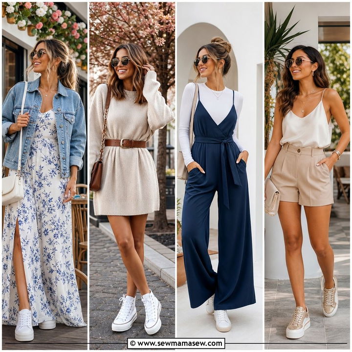 25 Brunch Outfit Ideas With Sneakers For Cool Casual Style