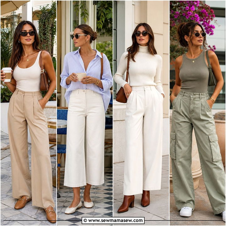 25 Brunch Outfit Ideas With Wide Leg Pants For Chic Days