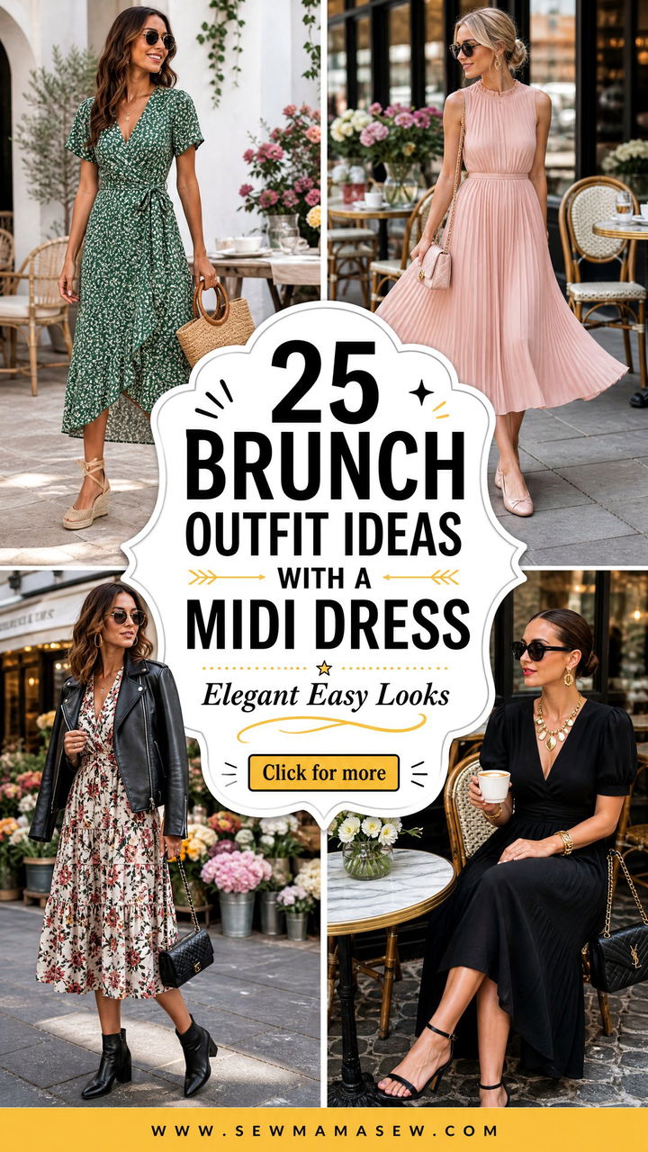 25 Brunch outfit ideas with a midi dress Elegant Easy Looks - 25 Brunch outfit ideas with a midi dress: Elegant Easy Looks