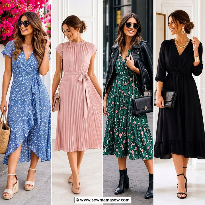 25 Brunch Outfit Ideas With a Midi Dress: Elegant Easy Looks