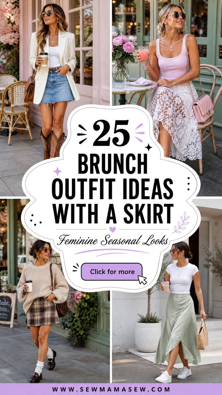 25 Brunch outfit ideas with a skirt Feminine Seasonal Looks - 25 Brunch outfit ideas with a skirt: Feminine Seasonal Looks