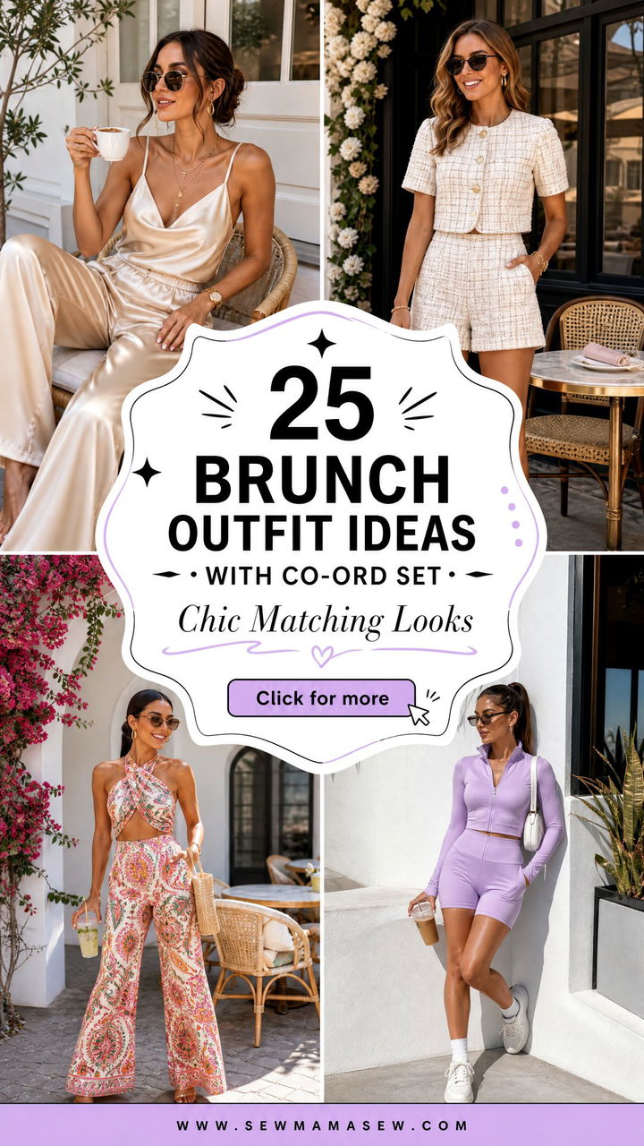25 Brunch outfit ideas with co-ord set Chic Matching Looks - 25 Brunch outfit ideas with co-ord set: Chic Matching Looks
