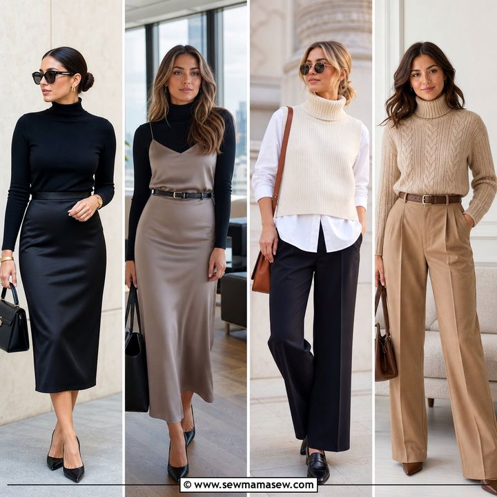 25 Business Casual Outfits With Turtleneck for Work