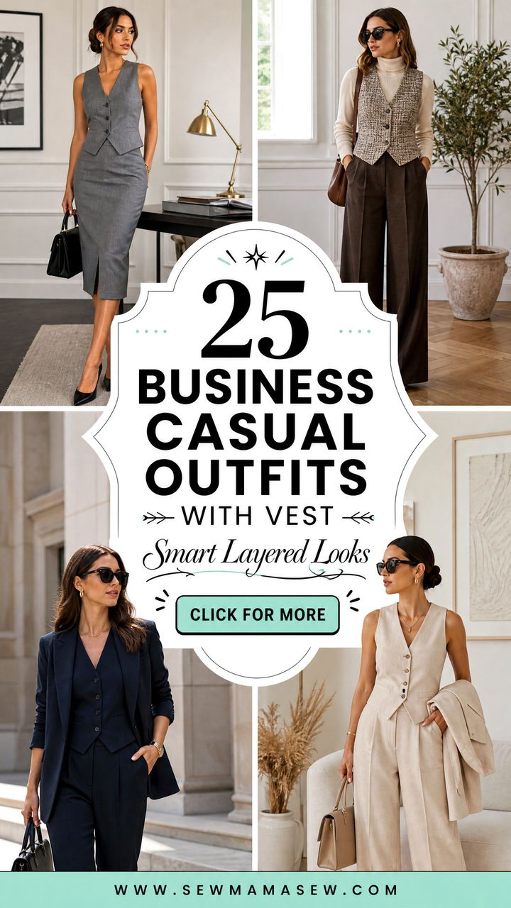 25 Business Casual Outfits With Vest for Smart Layered Looks - 25 Business Casual Outfits With Vest for Smart Layered Looks