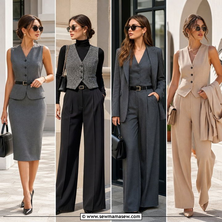 25 Business Casual Outfits With Vest for Smart Layered Looks