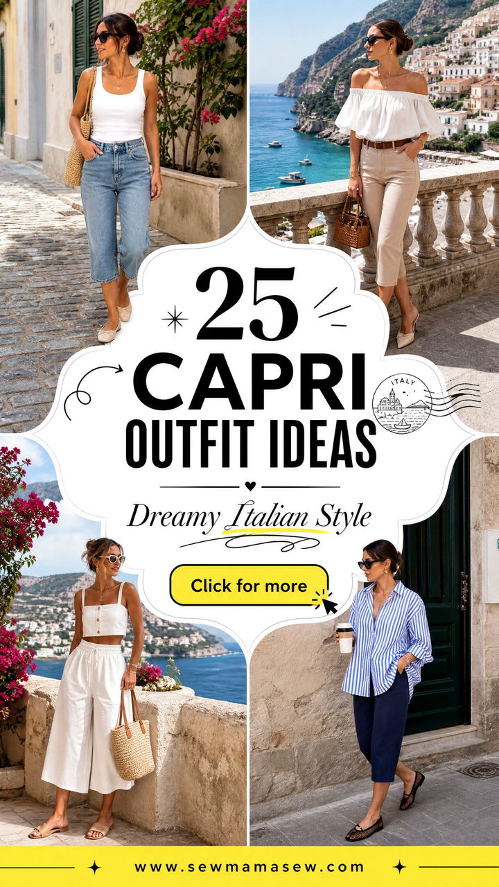 25 Capri Outfit Ideas for a Dreamy Italian Getaway - 25 Capri Outfit Ideas for a Dreamy Italian Getaway