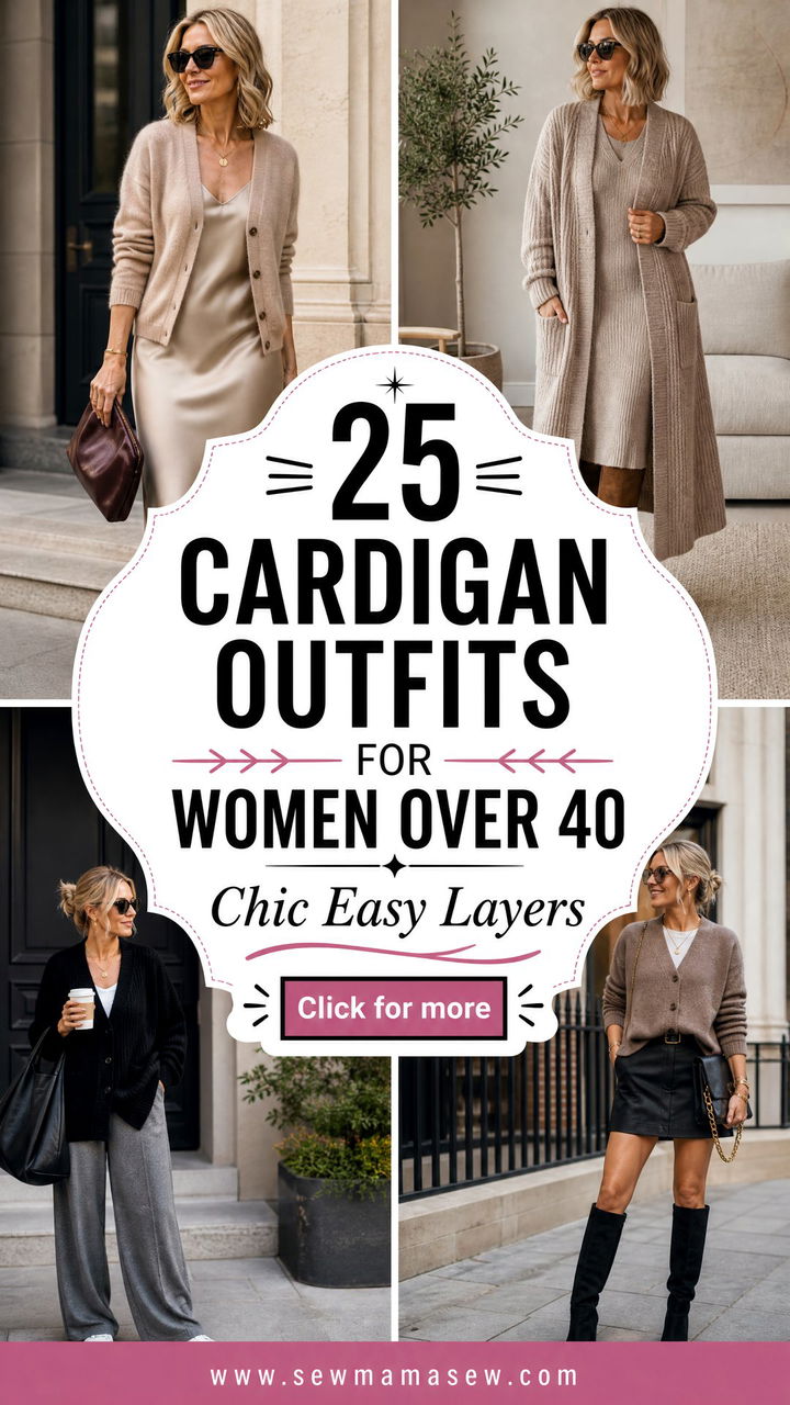 25 Cardigan Outfits For Women Over 40 Chic Easy Looks - 25 Cardigan Outfits For Women Over 40: Chic Easy Looks
