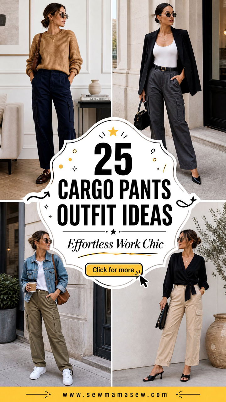 25 Cargo Pants Outfit Ideas For Work That Feel Effortless - 25 Cargo Pants Outfit Ideas For Work That Feel Effortless