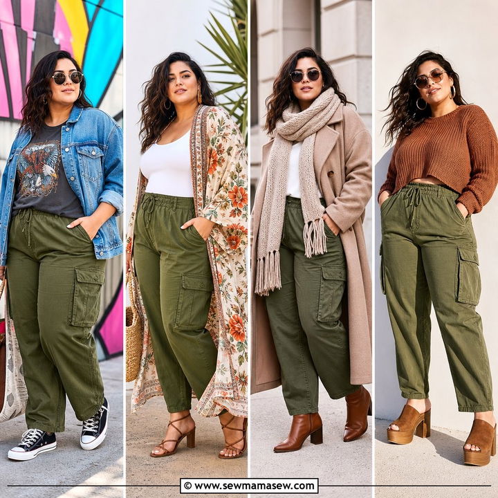 25 Cargo Pants Outfit Ideas Plus Size for Cool Confidence