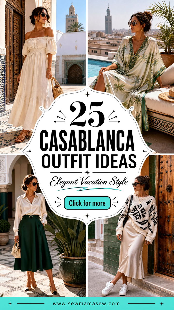 25 Casablanca Outfit Ideas for Elegant Vacation Style Now - 25 Casablanca Outfit Ideas for Elegant Vacation Style Now