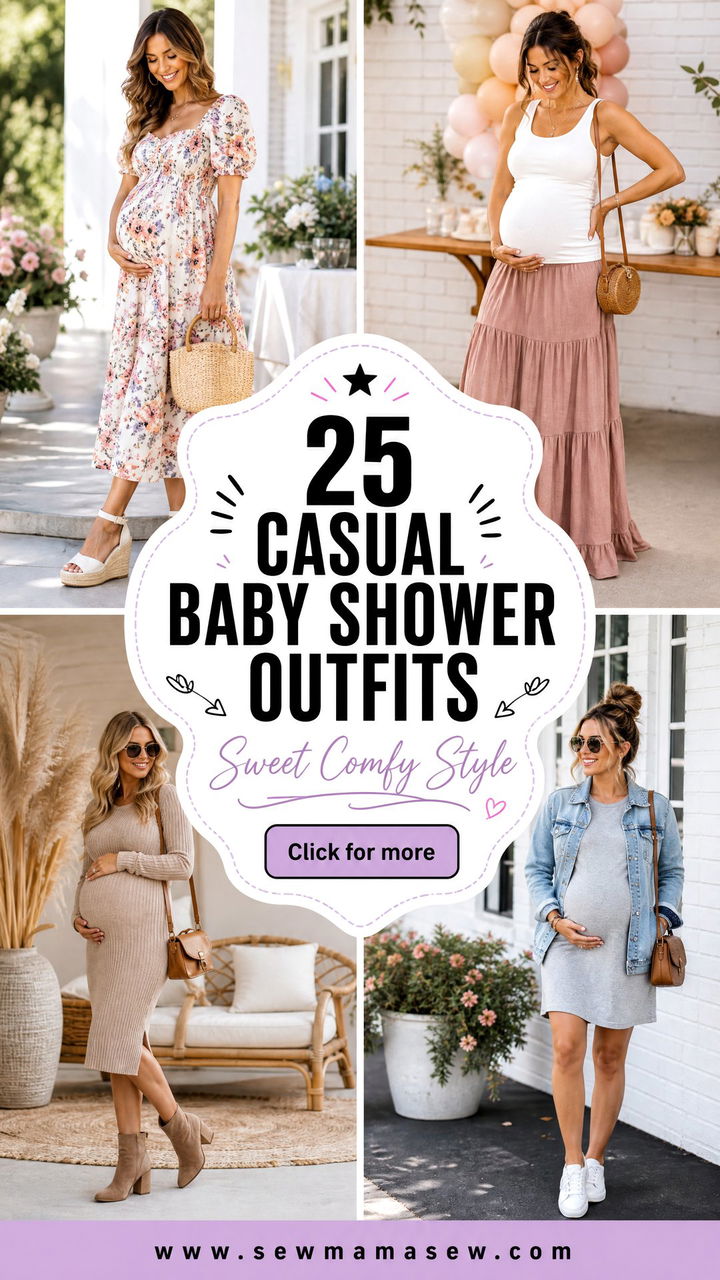 25 Casual Baby Shower Outfits For Sweet Comfy Style Now - 25 Casual Baby Shower Outfits For Sweet, Comfy Style Now