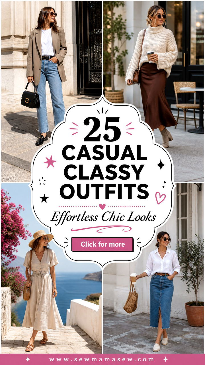 25 Casual Classy Outfits for Effortless Chic Looks Now - 25 Casual Classy Outfits for Effortless Chic Looks Now