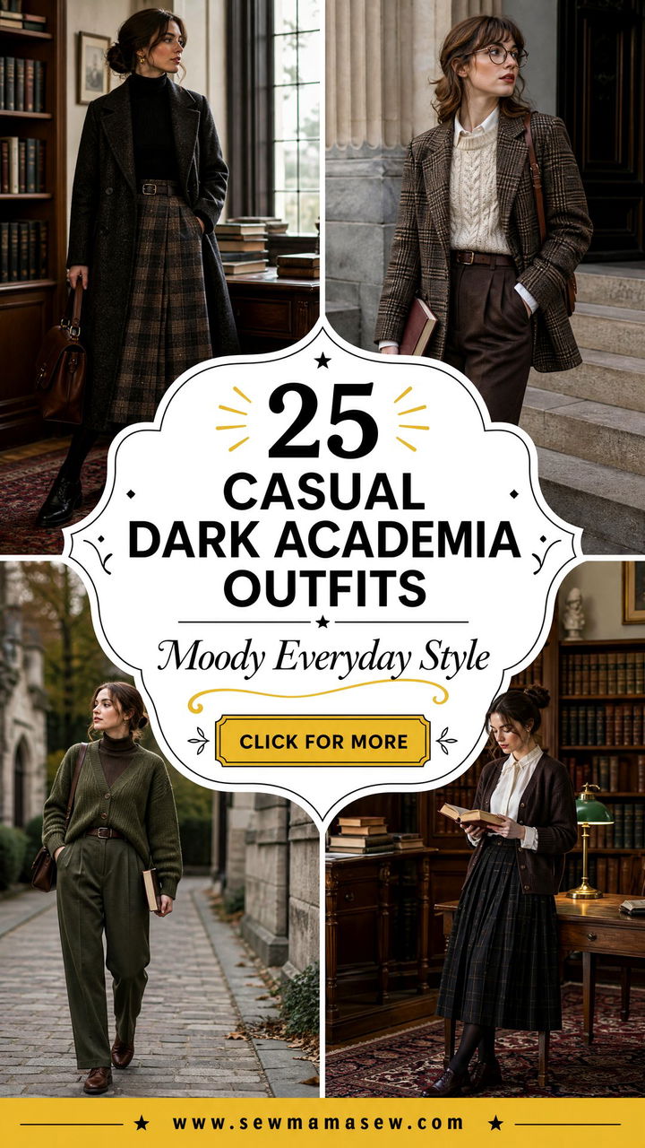 25 Casual Dark Academia Outfits for Moody Everyday Style - 25 Casual Dark Academia Outfits for Moody Everyday Style