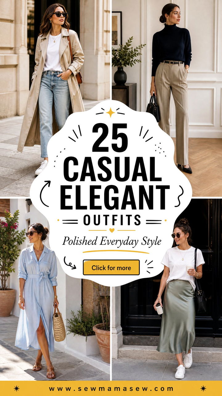 25 Casual Elegant Outfits For Polished Everyday Style Now - 25 Casual Elegant Outfits For Polished Everyday Style Now