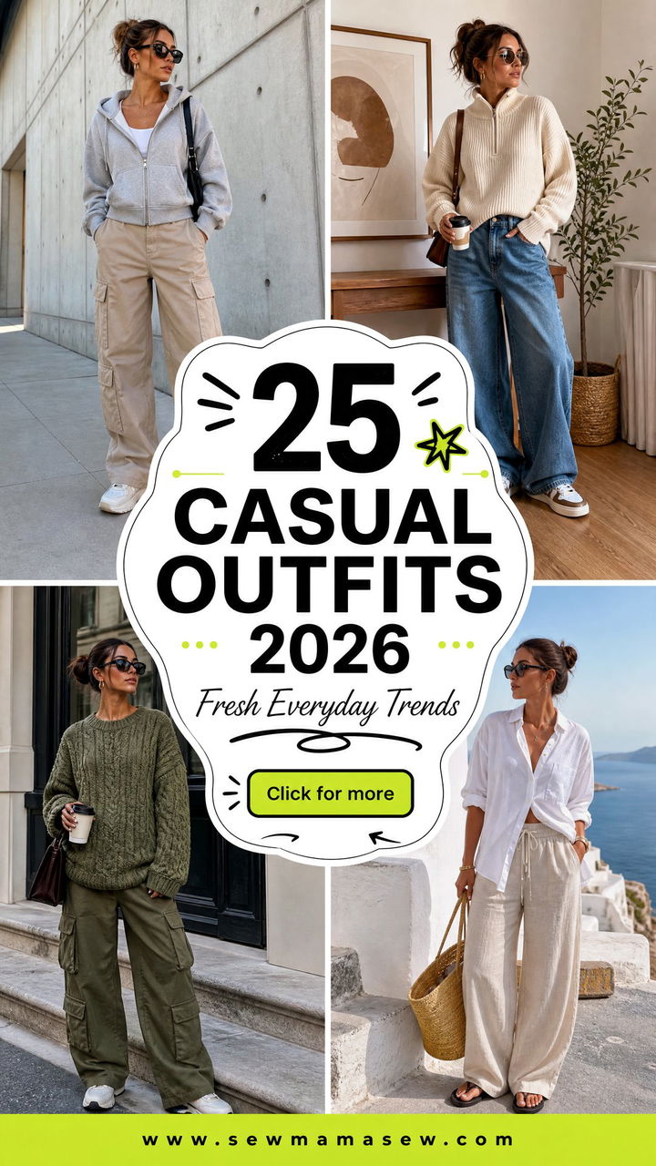 25 Casual Outfits 2026 for Fresh Everyday Style Trends - 25 Casual Outfits 2026 for Fresh Everyday Style Trends