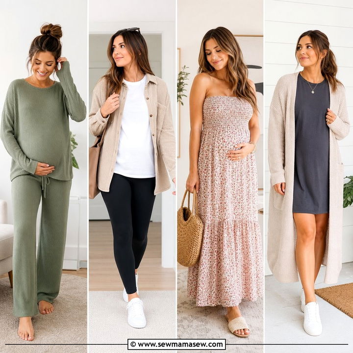 25 Casual Outfits For Postpartum Women To Feel Put-Together