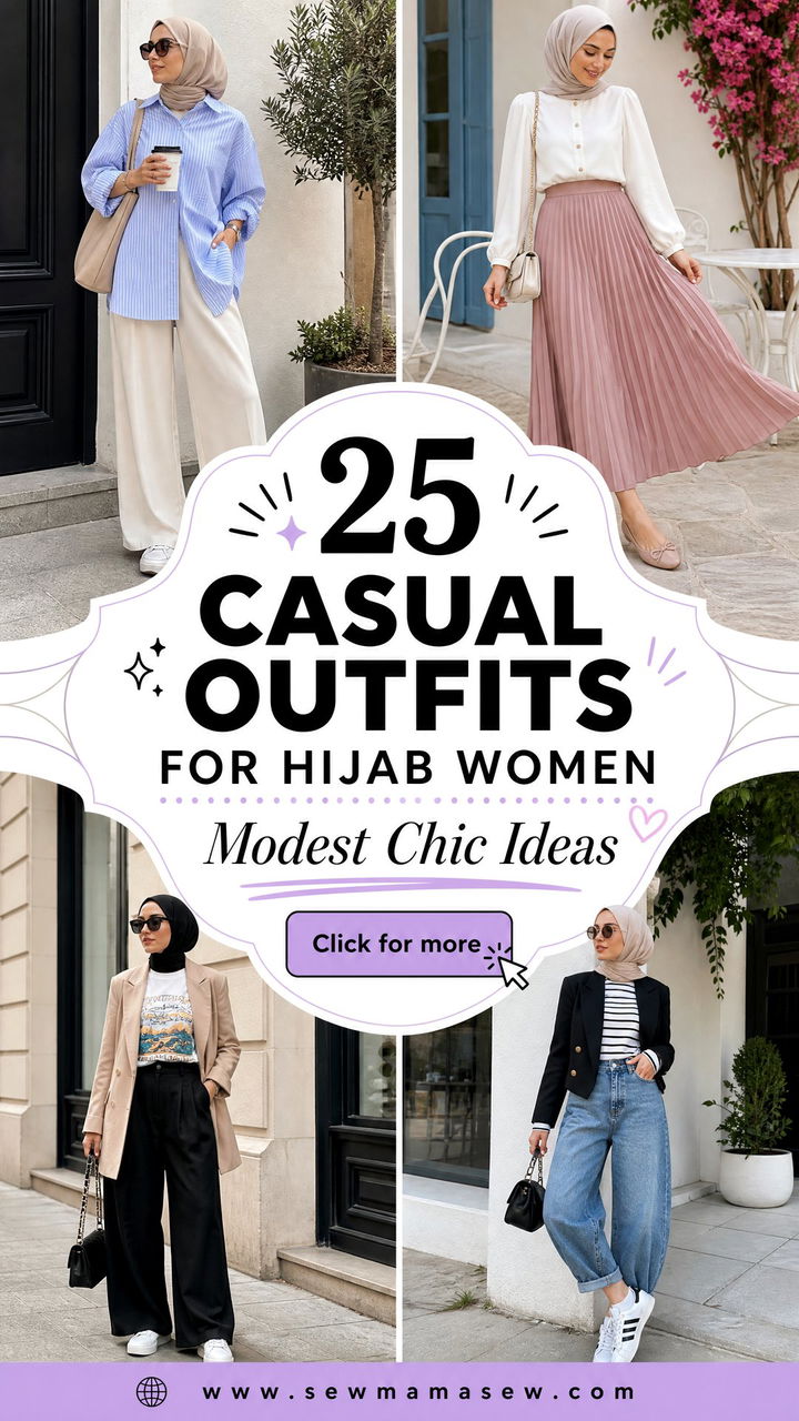 25 Casual Outfits for Hijab Women With Modest Chic Ideas - 25 Casual Outfits for Hijab Women With Modest Chic Ideas