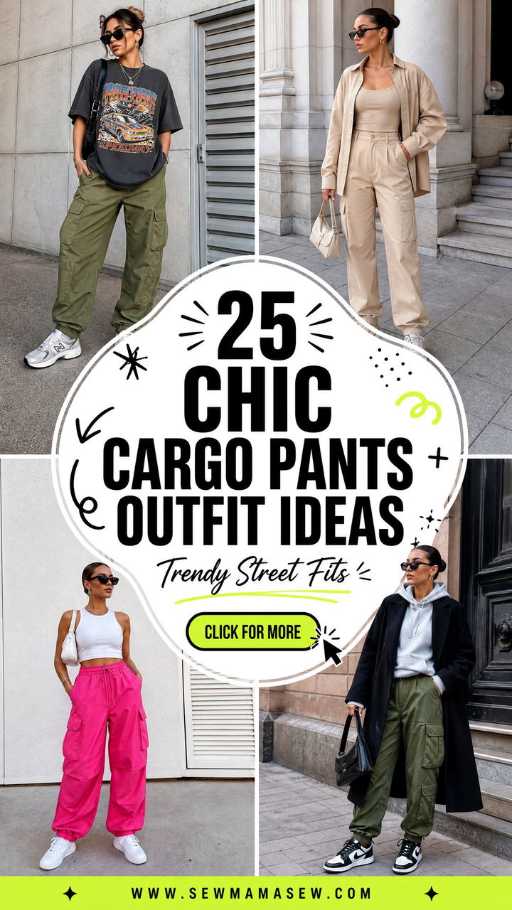 25 Chic Cargo Pants Outfit Ideas for Trendy Street Style - 25 Chic Cargo Pants Outfit Ideas for Trendy Street Style