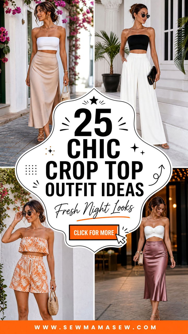 25 Chic Crop Top Outfit Ideas for Fresh Going-Out Style - 25 Chic Crop Top Outfit Ideas for Fresh Going-Out Style