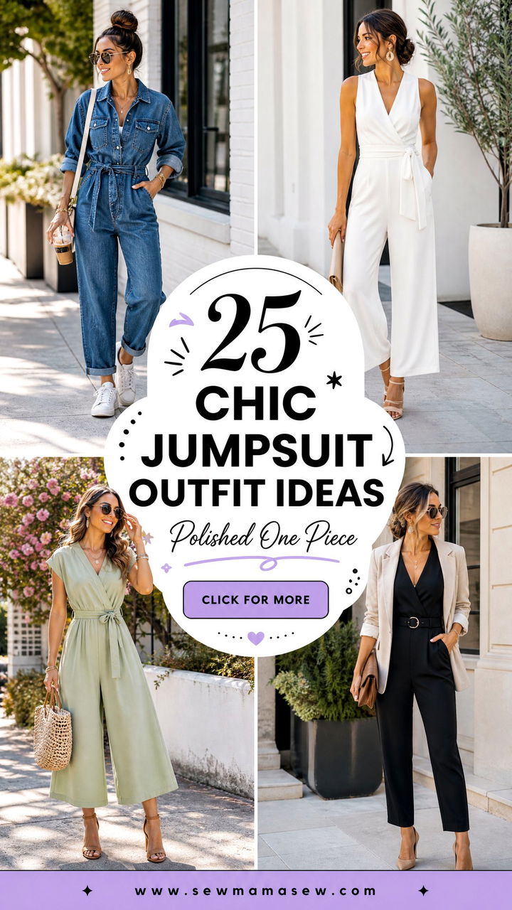25 Chic Jumpsuit Outfit Ideas for Polished One-Piece Style - 25 Chic Jumpsuit Outfit Ideas for Polished One-Piece Style