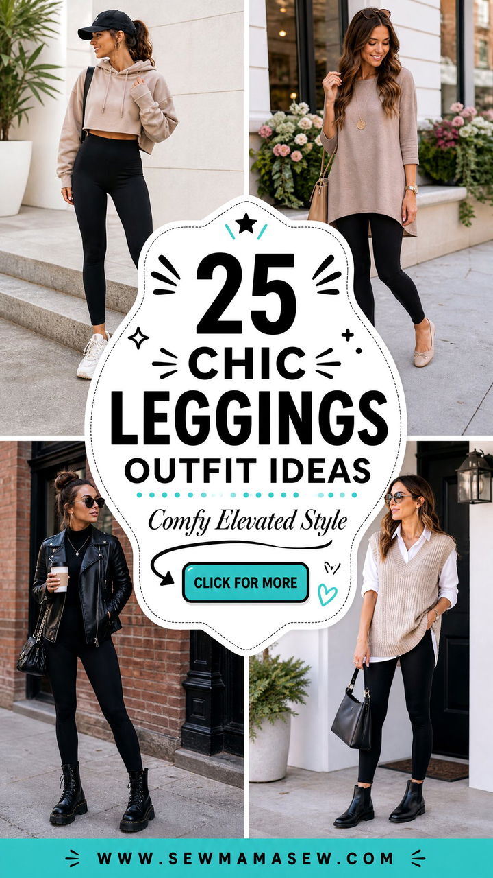 25 Chic Leggings Outfit Ideas for Comfy Elevated Style - 25 Chic Leggings Outfit Ideas for Comfy Elevated Style