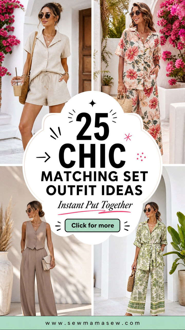 25 Chic Matching Set Outfit Ideas for Instant Put-Together Style - 25 Chic Matching Set Outfit Ideas for Instant Put-Together Style