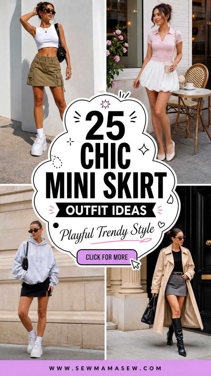 25 Chic Mini Skirt Outfit Ideas for Playful Trendy Style - 25 Chic Mini Skirt Outfit Ideas for Playful Trendy Style