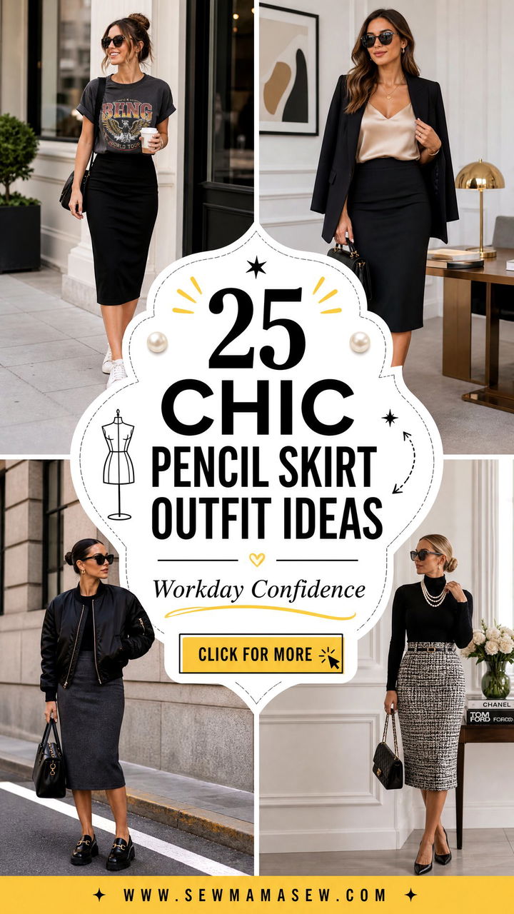 25 Chic Pencil Skirt Outfit Ideas for Workday Confidence - 25 Chic Pencil Skirt Outfit Ideas for Workday Confidence