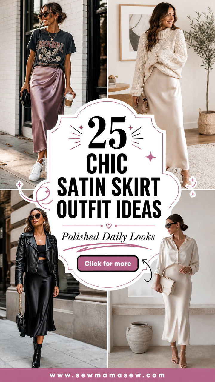 25 Chic Satin Skirt Outfit Ideas for Polished Daily Looks - 25 Chic Satin Skirt Outfit Ideas for Polished Daily Looks