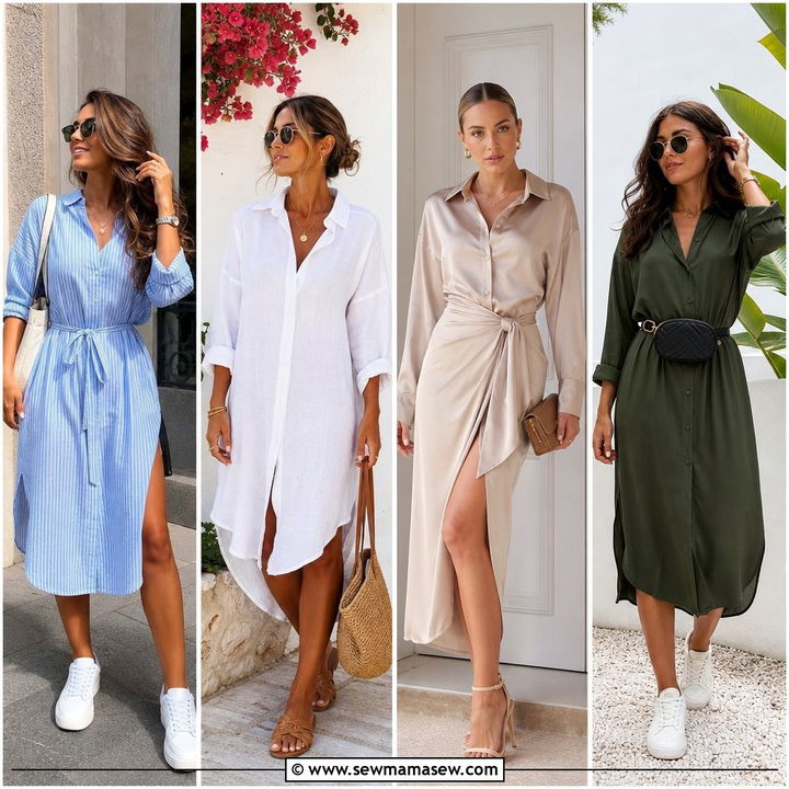 25 Chic Shirt Dress Outfit Ideas for Easy Modern Style