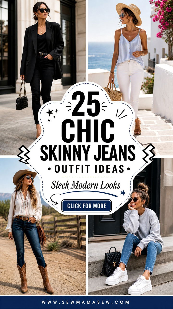 25 Chic Skinny Jeans Outfit Ideas for Sleek Modern Looks - 25 Chic Skinny Jeans Outfit Ideas for Sleek Modern Looks