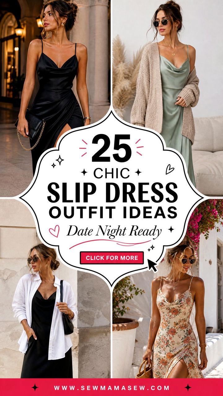 25 Chic Slip Dress Outfit Ideas for Date Nights and Beyond - 25 Chic Slip Dress Outfit Ideas for Date Nights & Beyond